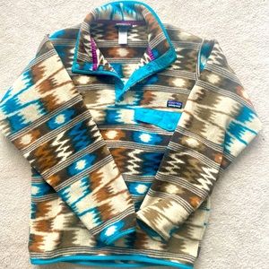 Rare spring 2014 aztec Synchilla snap t pullover